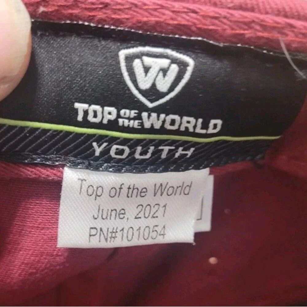 FSU Florida State Seminoles Youth Hat Garnet Gold Snapback Top Of The World NCAA